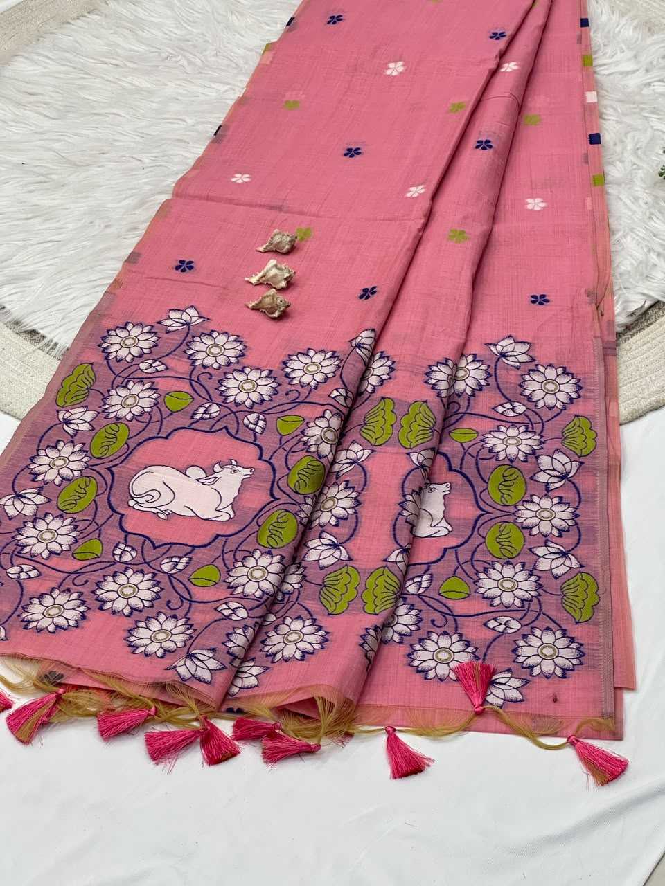 Anvi Soft Cotton Printed Saree