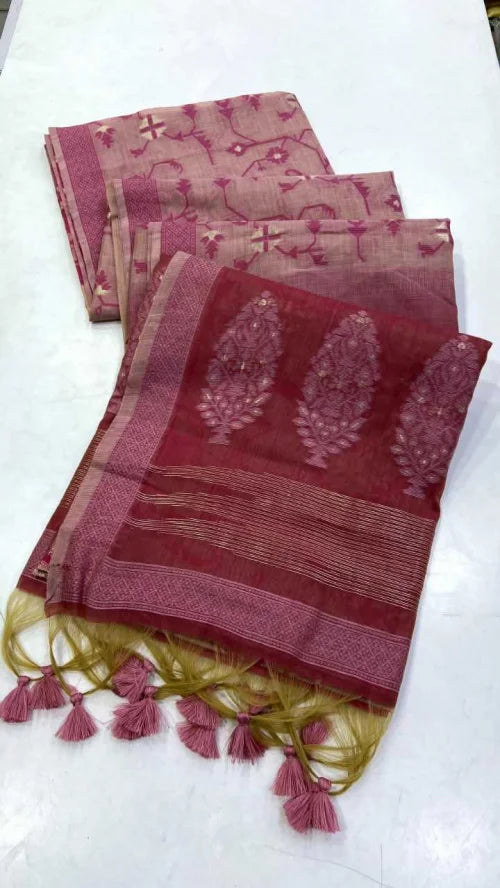 Asmi Soft Jamdani Designer Saree