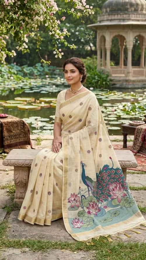 Asmi Soft Jamdani Printed Saree