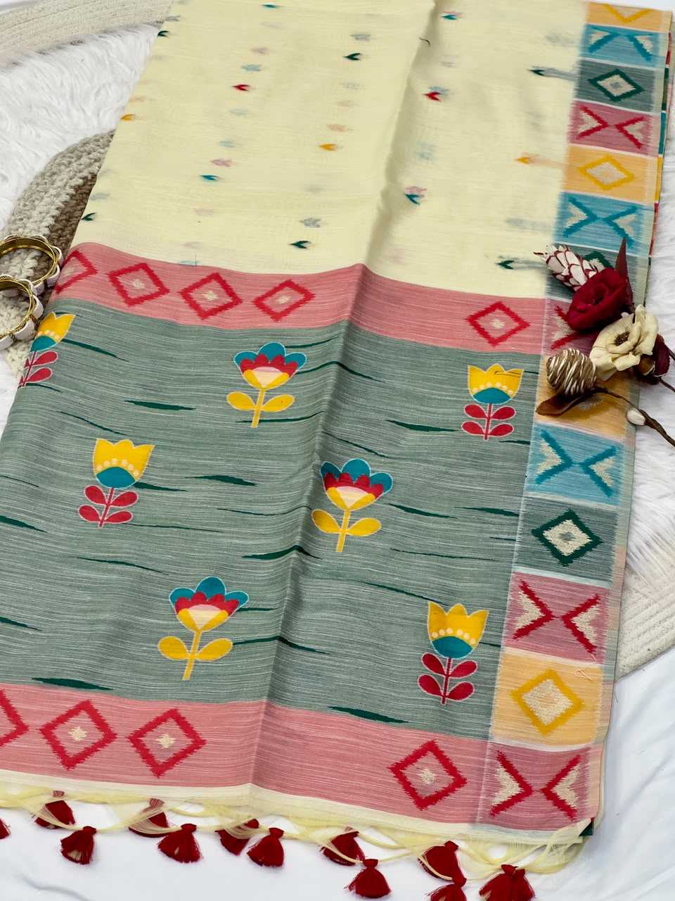 Chhavi Soft Jamdani Traditional Saree