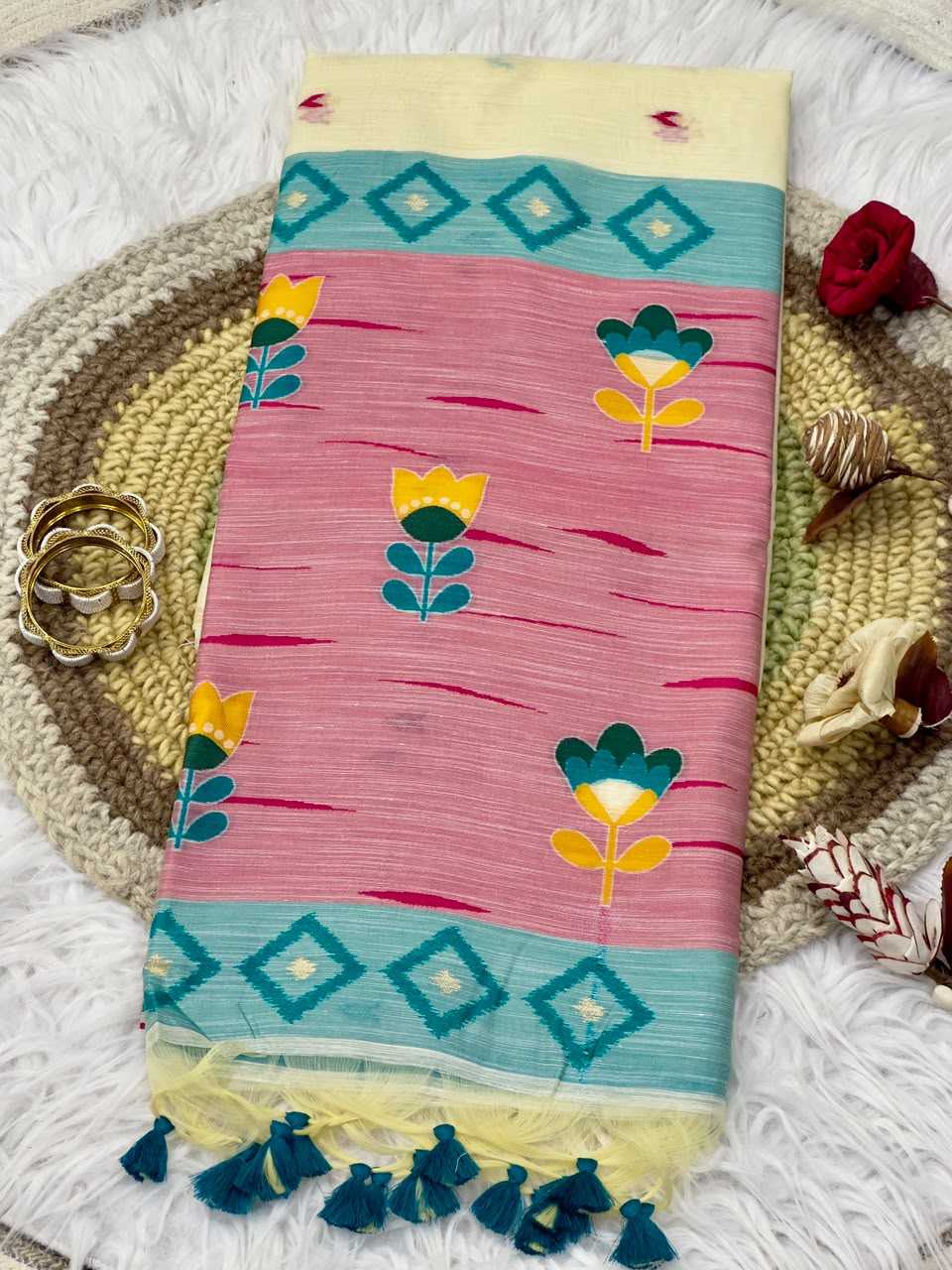Chhavi Soft Jamdani Traditional Saree