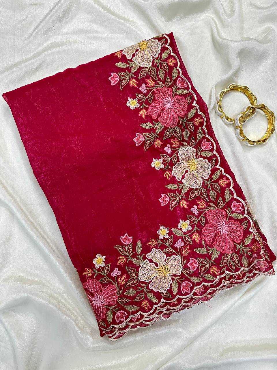 Crunchi Embroidered Saree