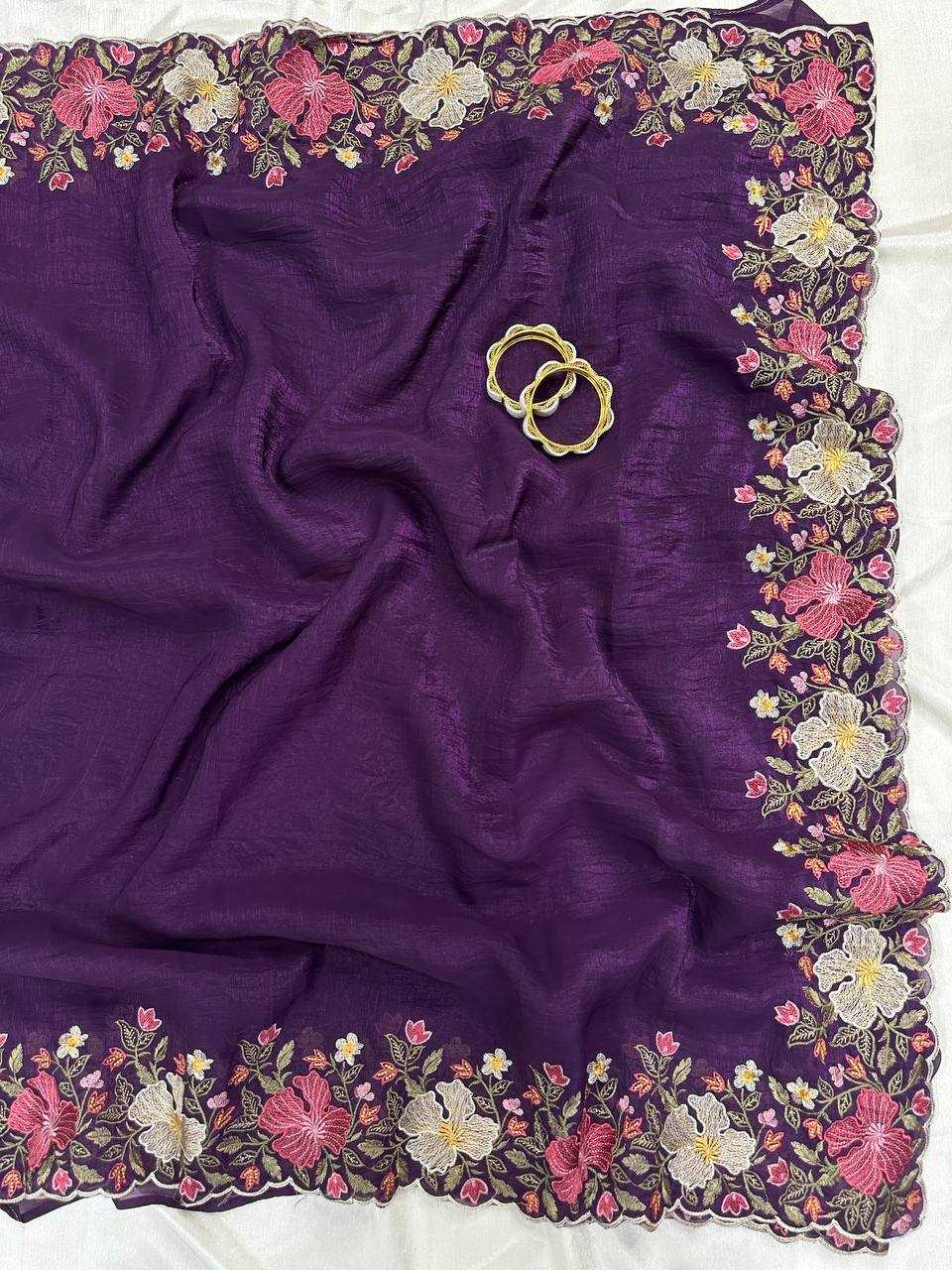 Crunchi Embroidered Saree