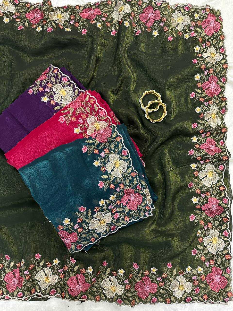 Crunchi Embroidered Saree