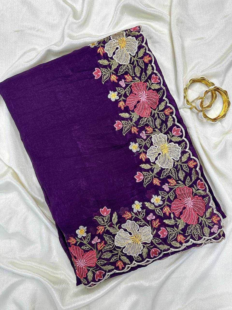 Crunchi Embroidered Saree