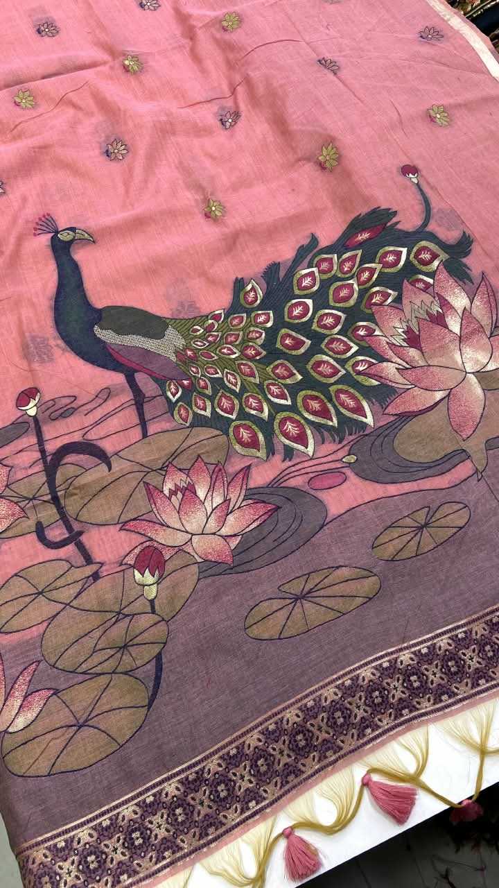 Dani Tussar Silk Designer Saree
