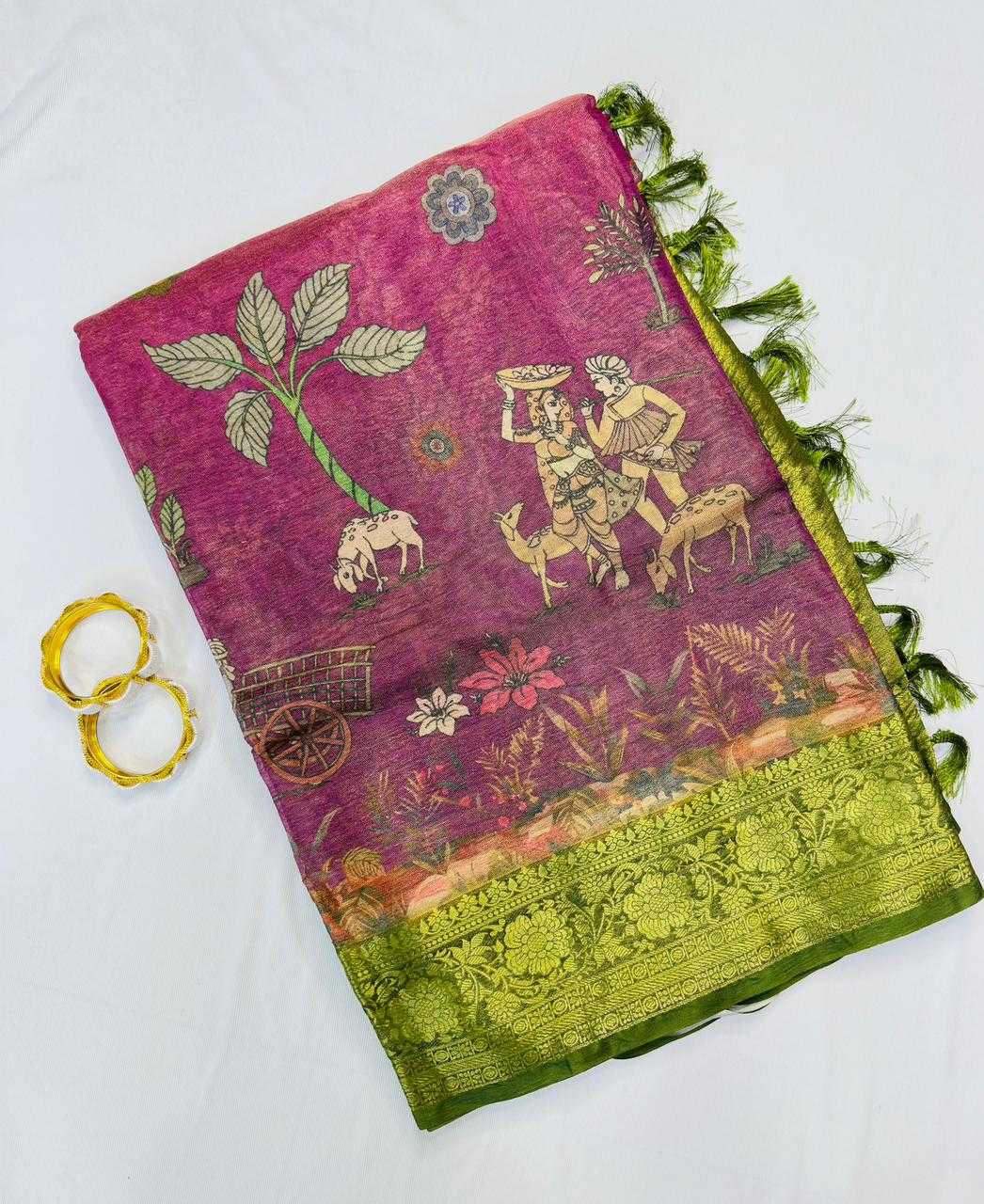 Tissue Silk Printed Saree