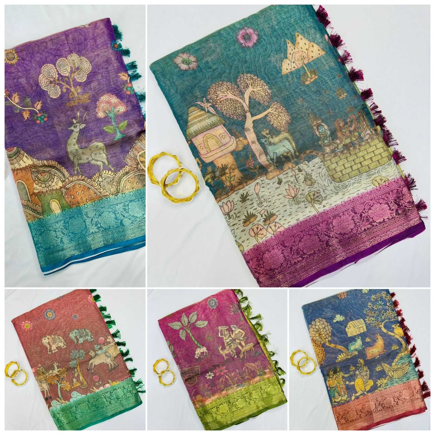 Tissue Silk Printed Saree
