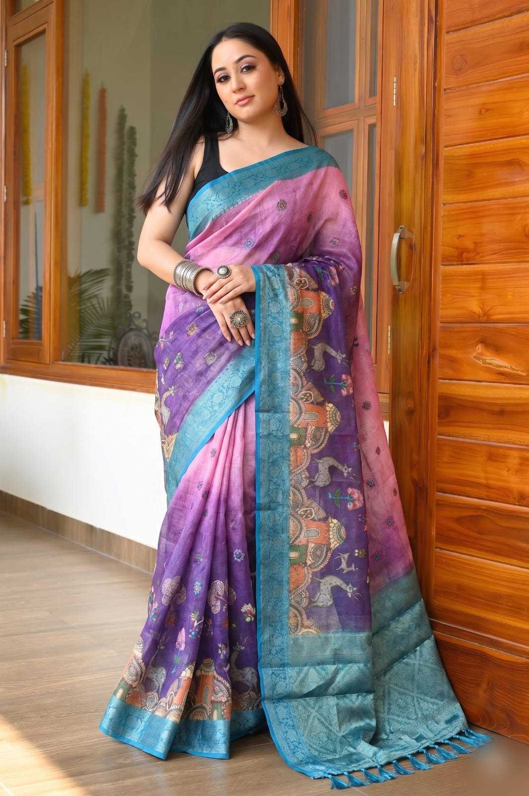 Tissue Silk Printed Saree