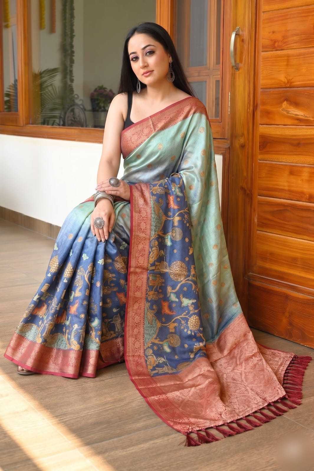 Tissue Silk Printed Saree
