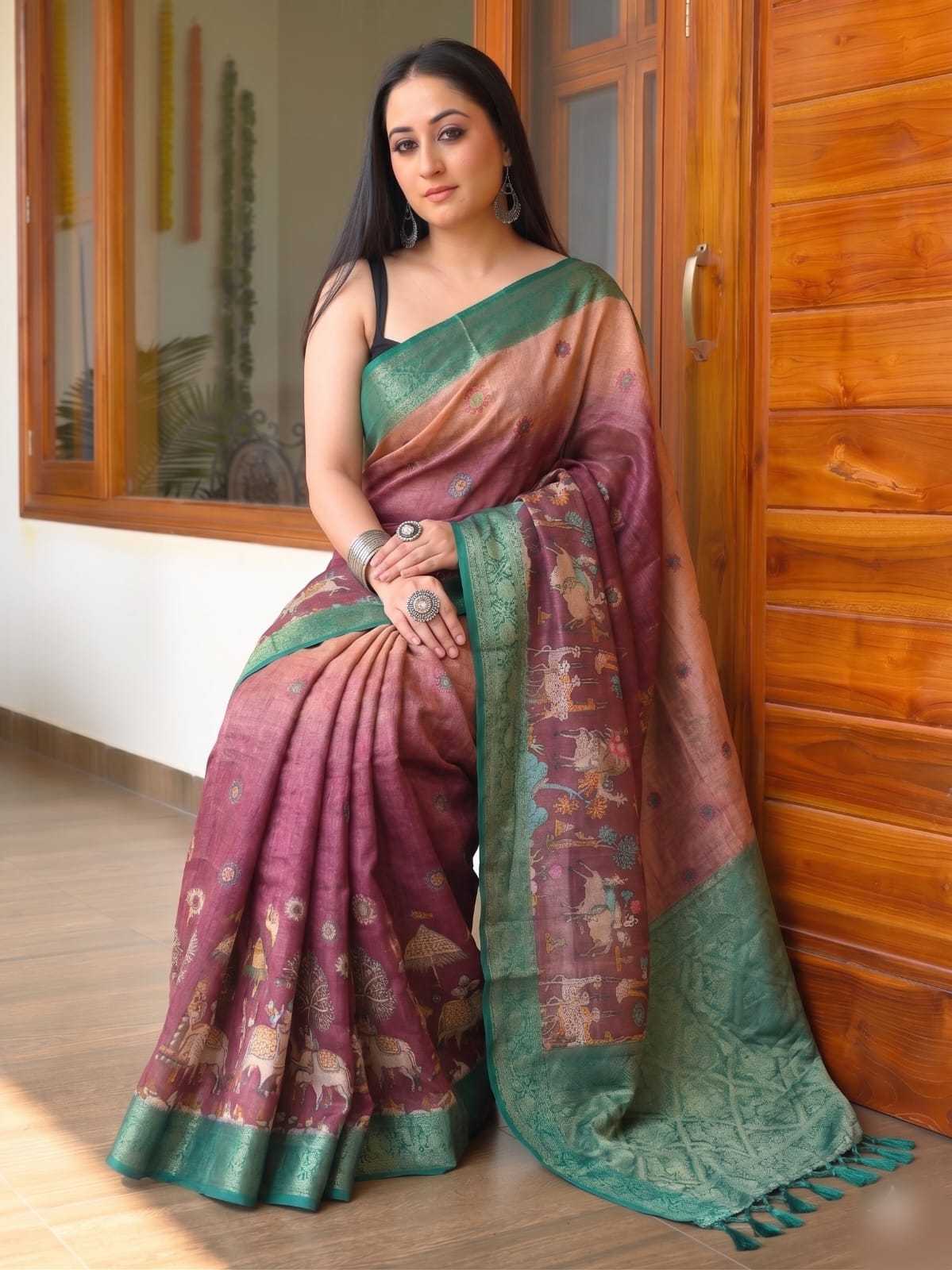 Tissue Silk Printed Saree
