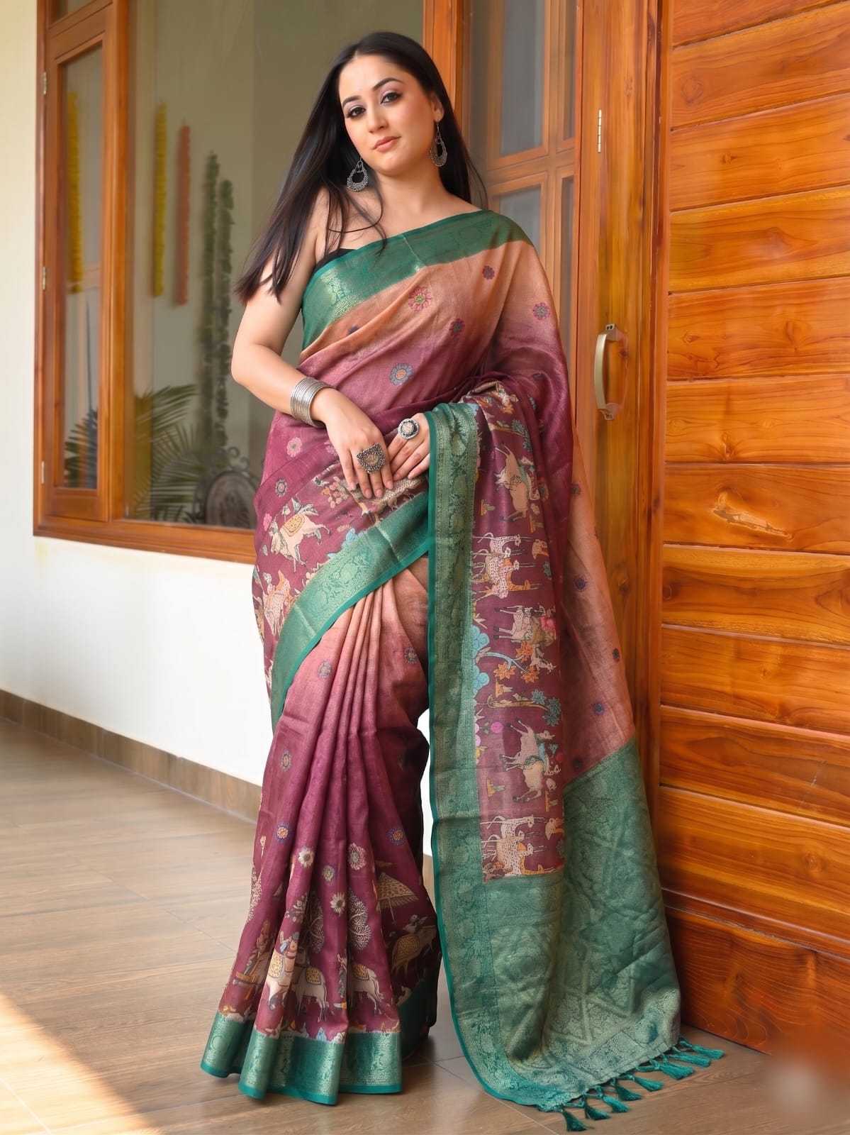 Tissue Silk Printed Saree