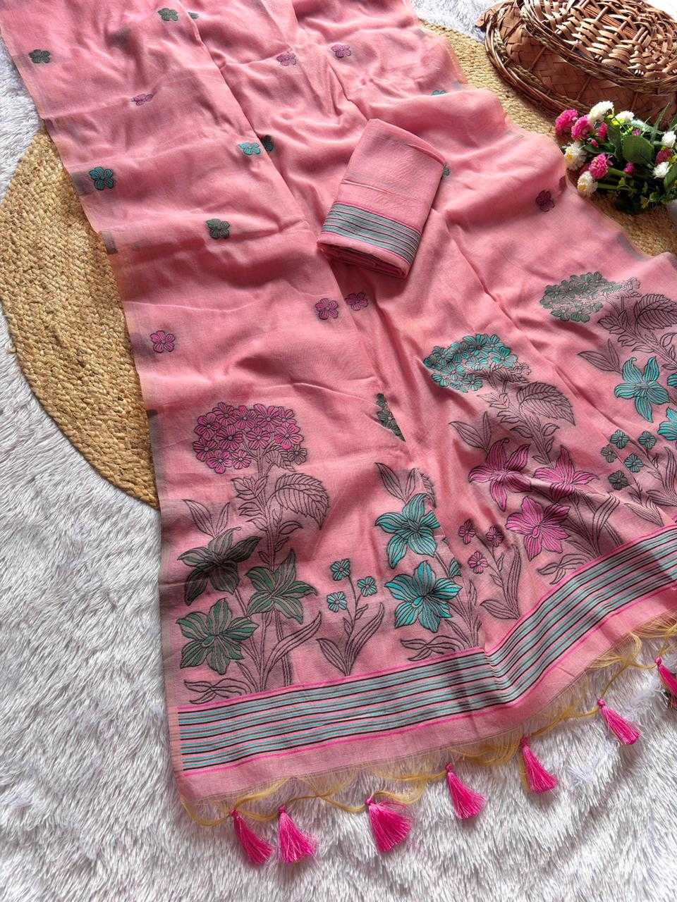 Dhanvi Cotton Designer Saree
