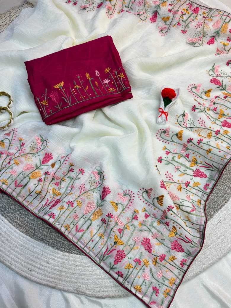 Crunchi Embroidered Saree