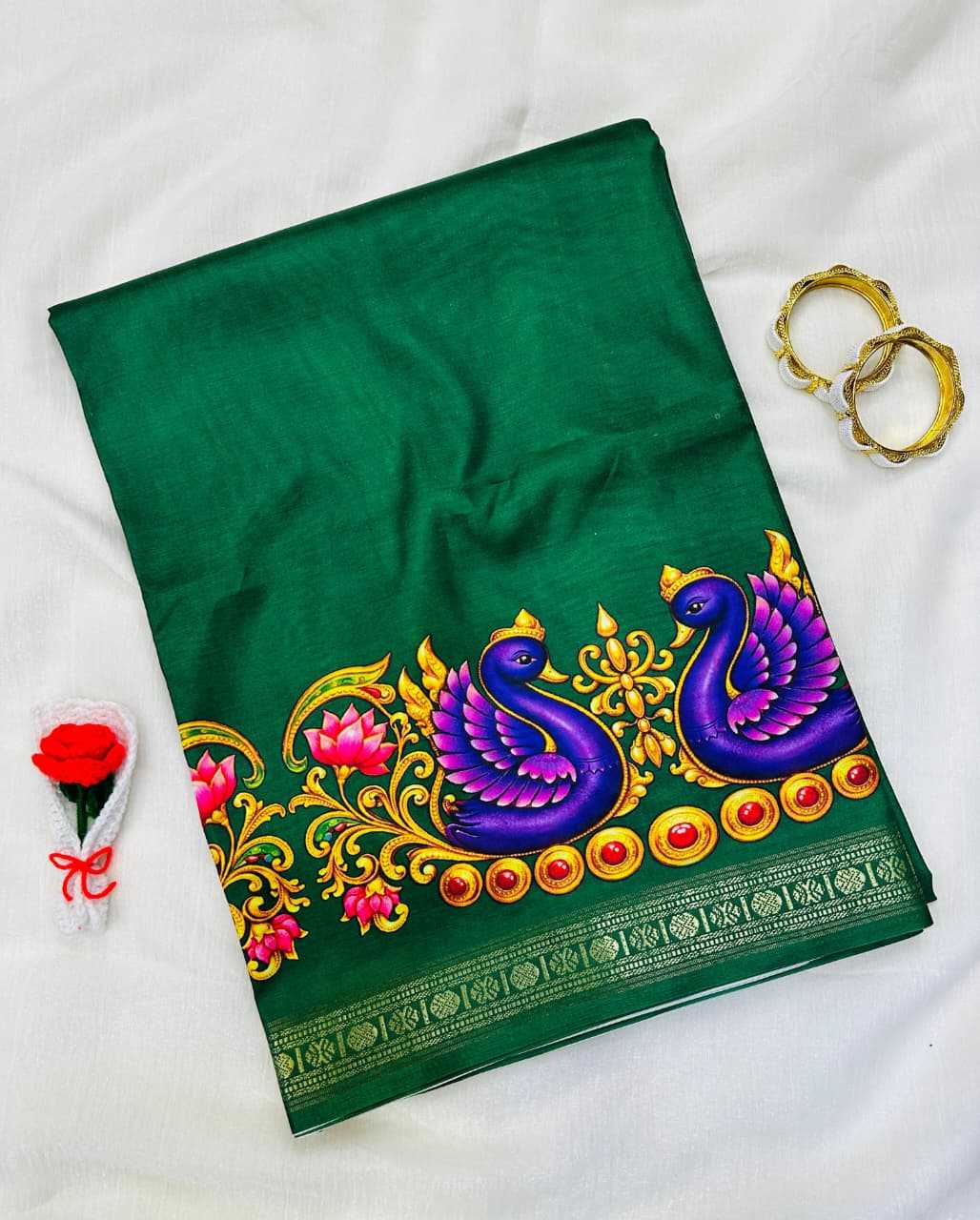 Premium Silk Printed Saree