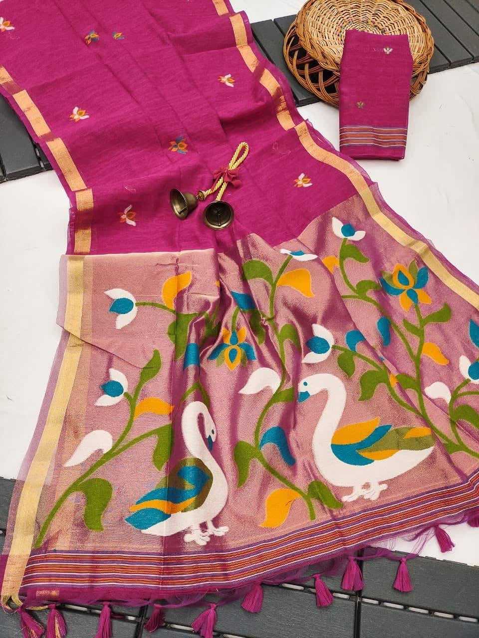 Muslin Designer Saree