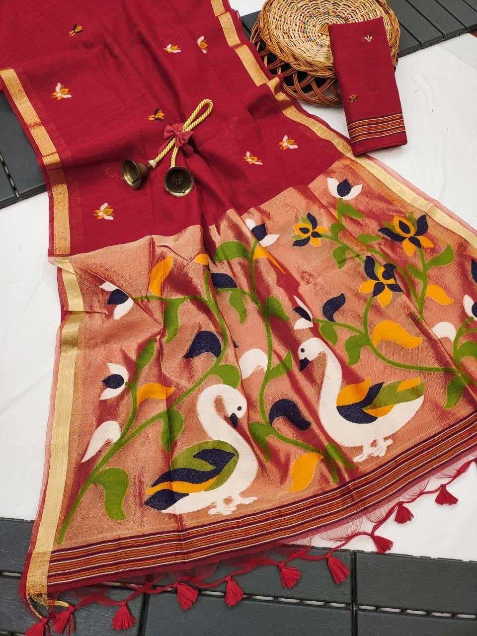 Muslin Designer Saree