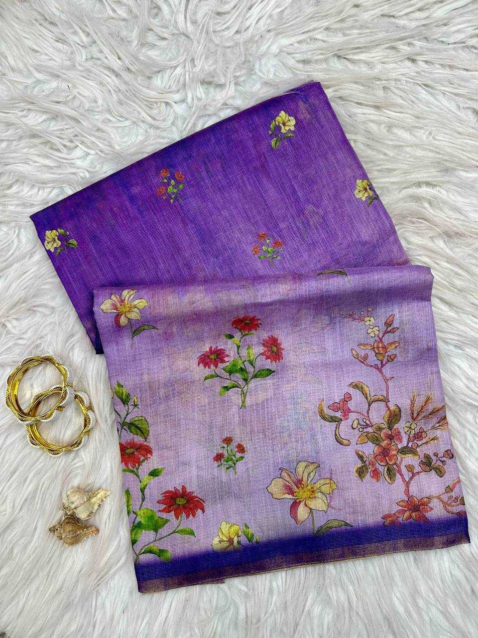Linen Printed Saree