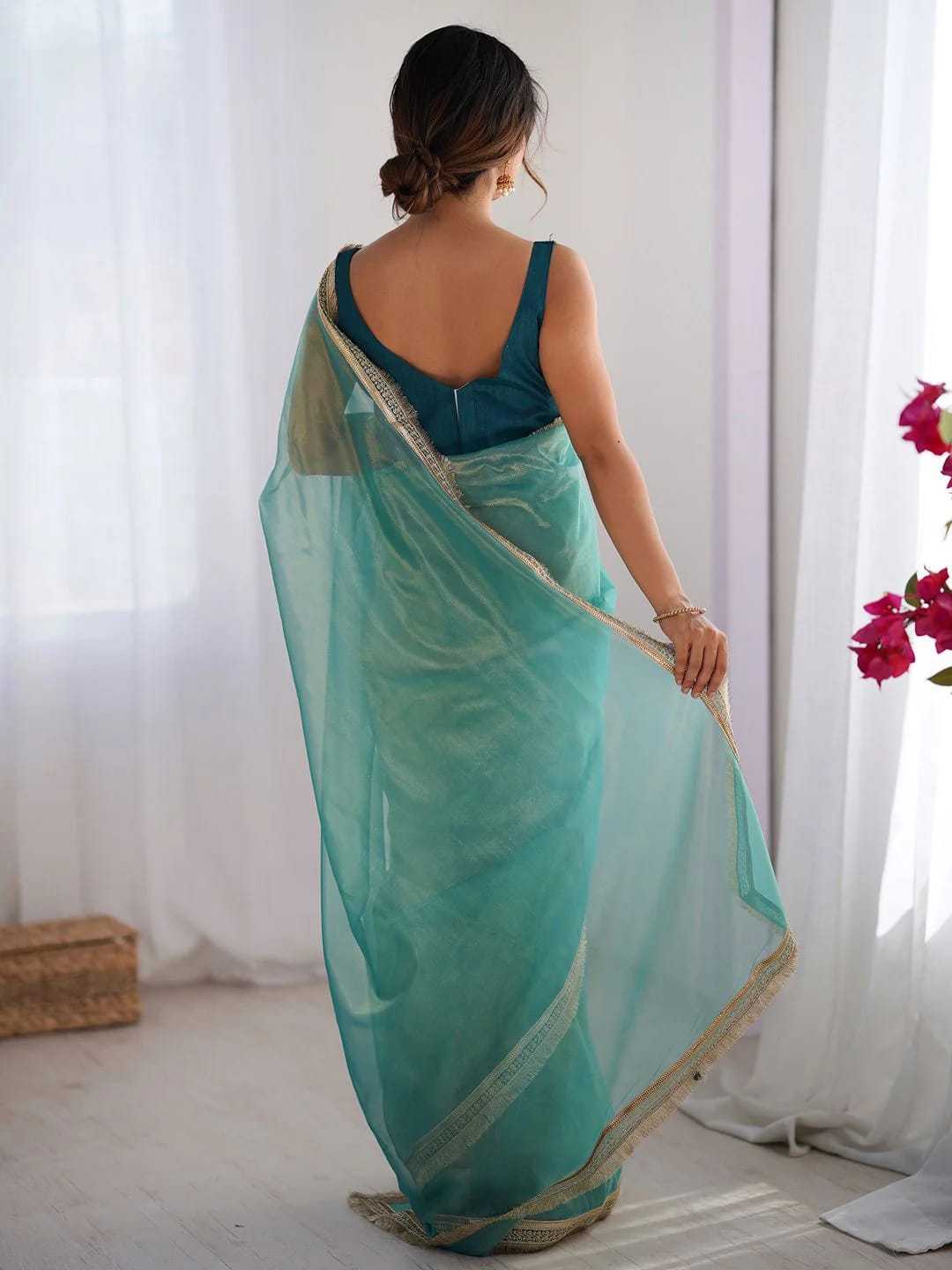 Twill Net Designer Saree