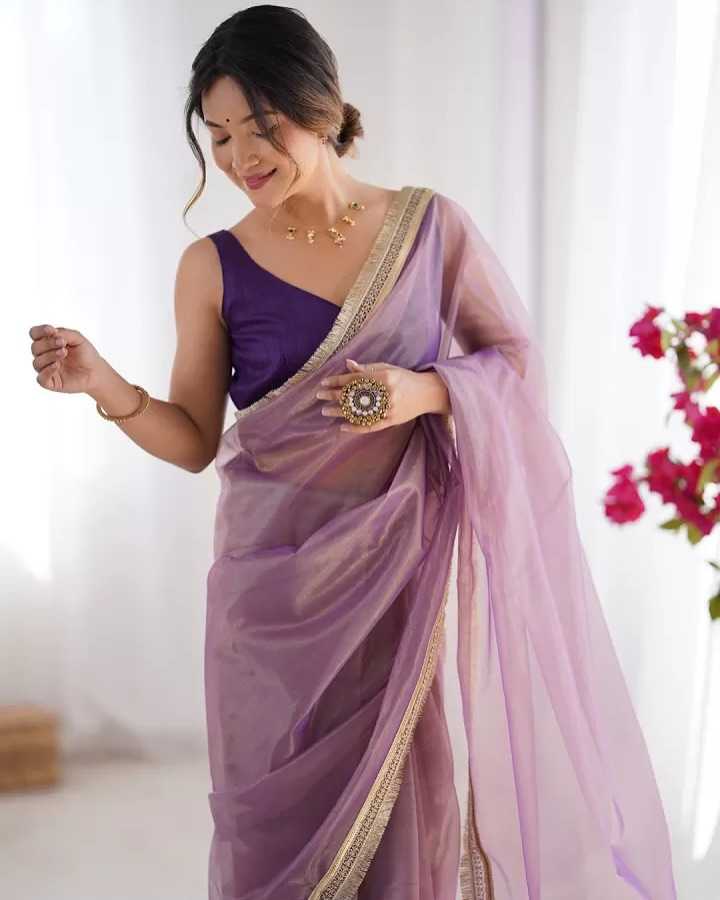 Twill Net Designer Saree