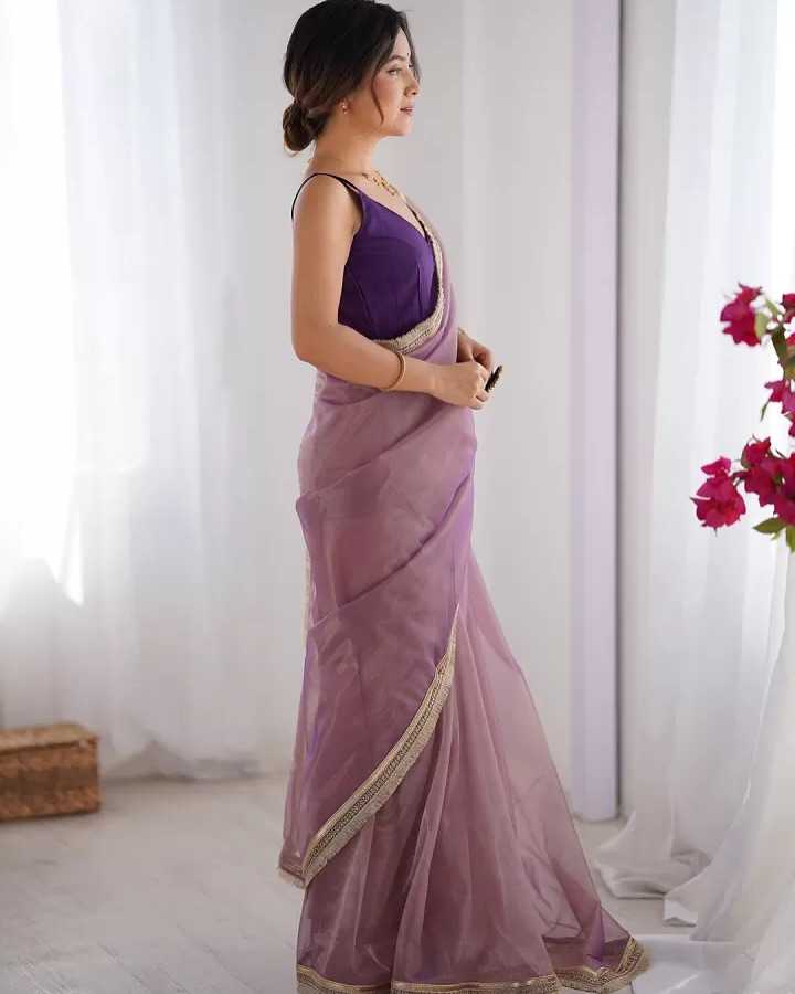 Twill Net Designer Saree