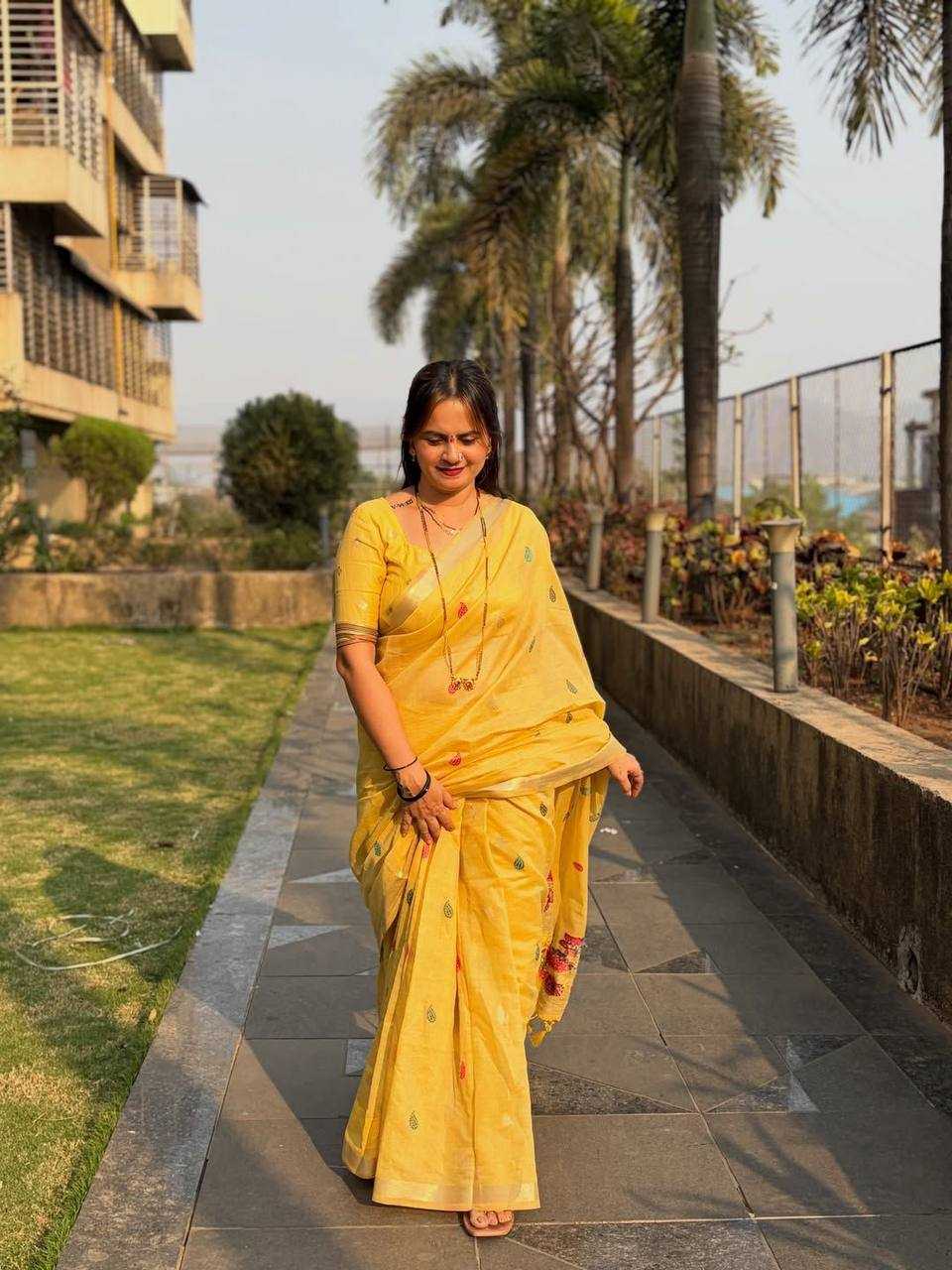 Oorja Cotton Designer Saree