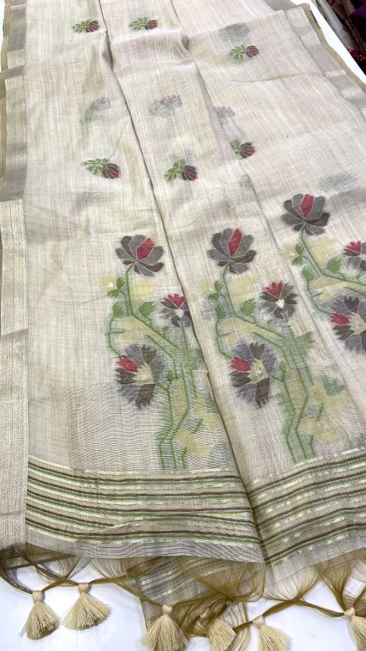 Satin Ajrakh Saree