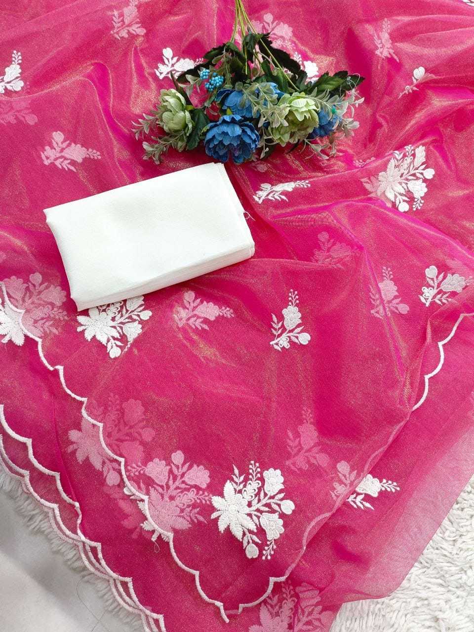 Twill Net Fancy Saree
