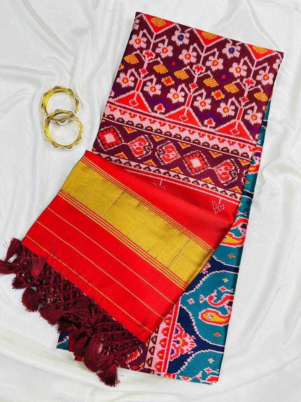 Soft Patola Silk Ikkat Saree