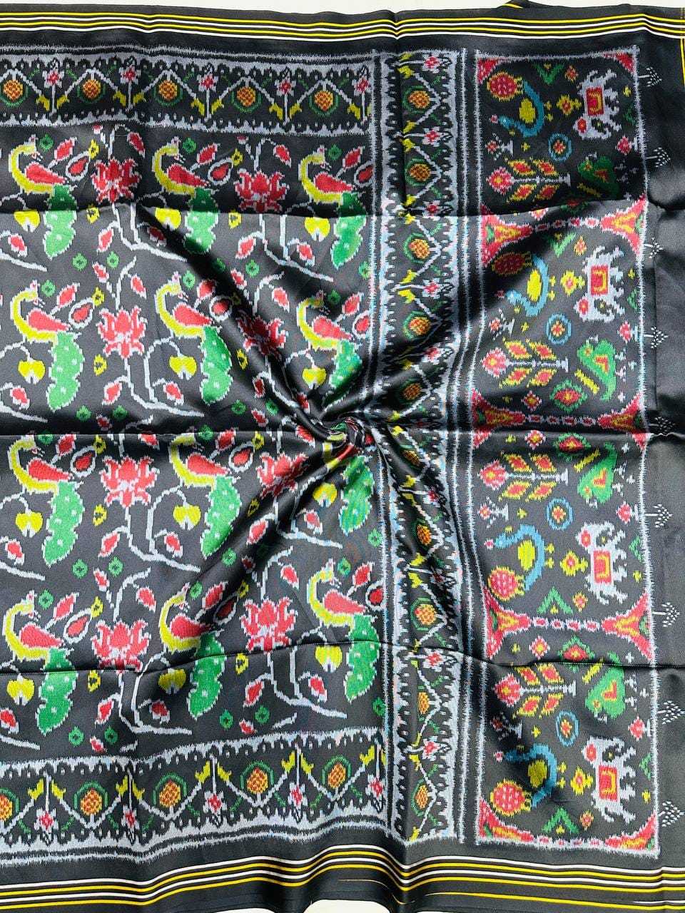 Soft Patola Silk Zari Border Saree