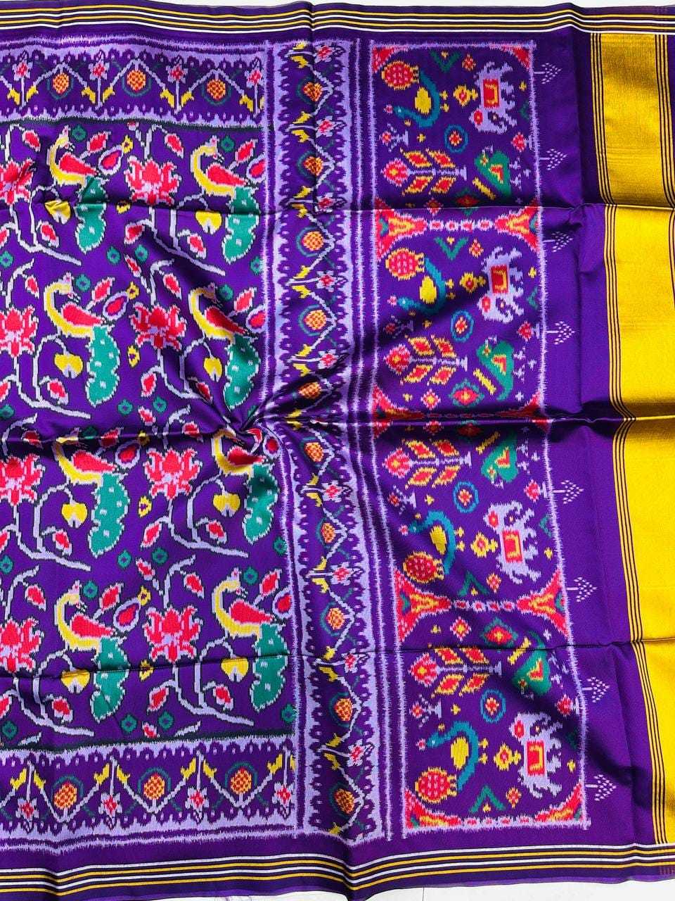 Soft Patola Silk Zari Border Saree