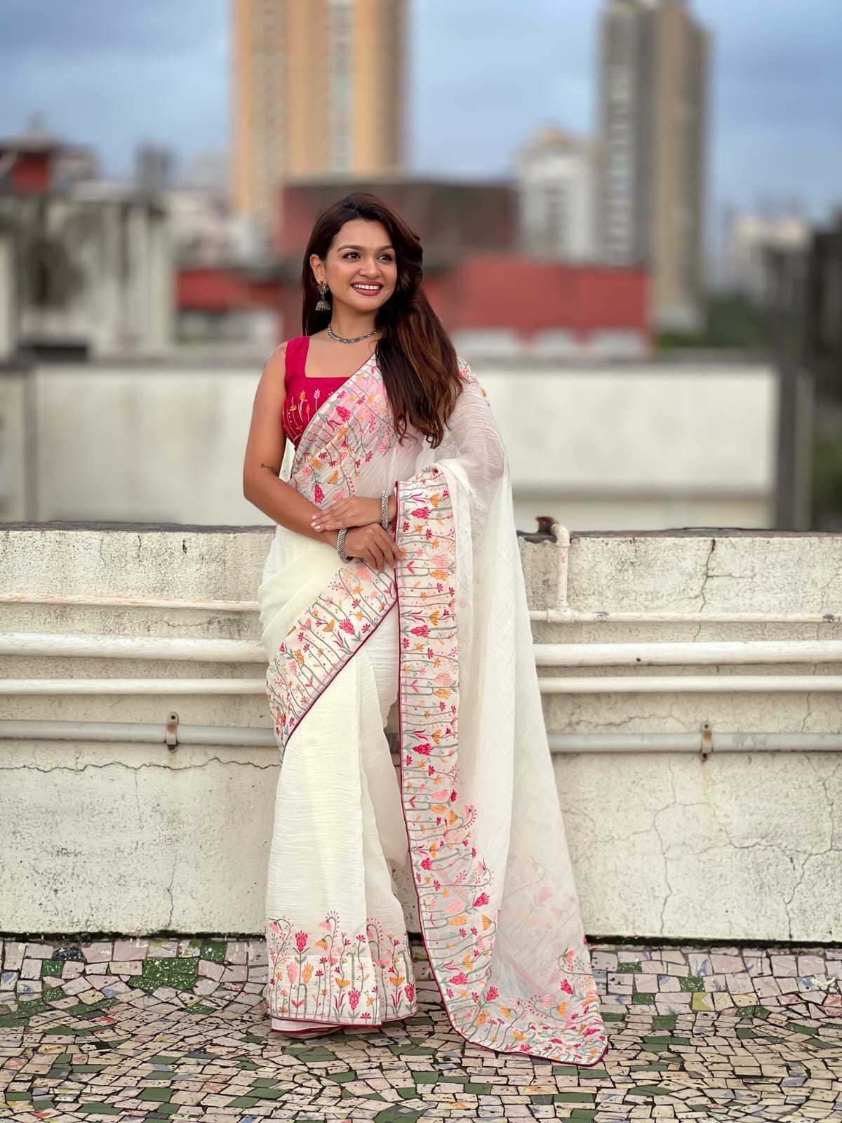 Crunchi Embroidered Saree