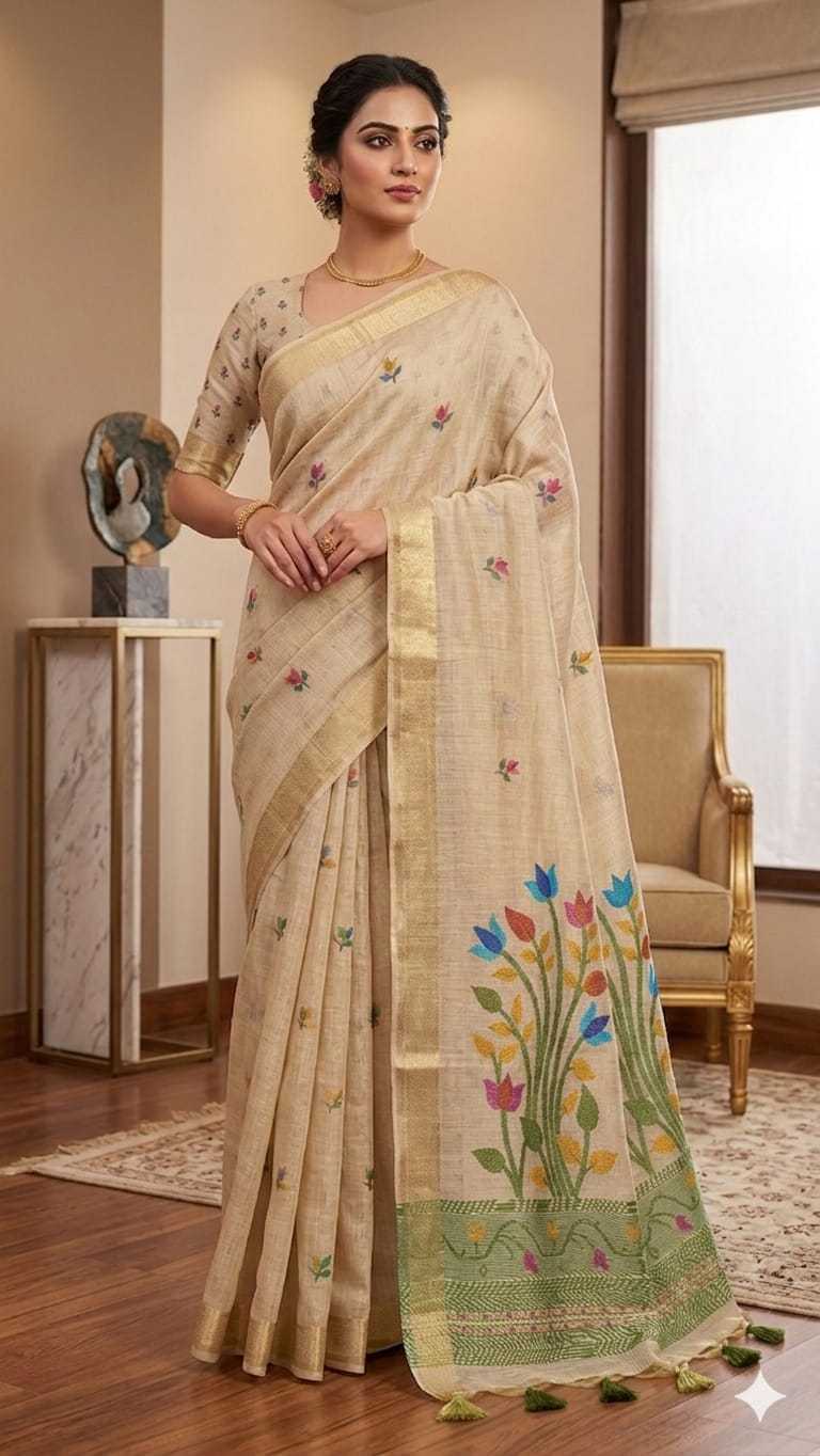 Cotton Floral Saree