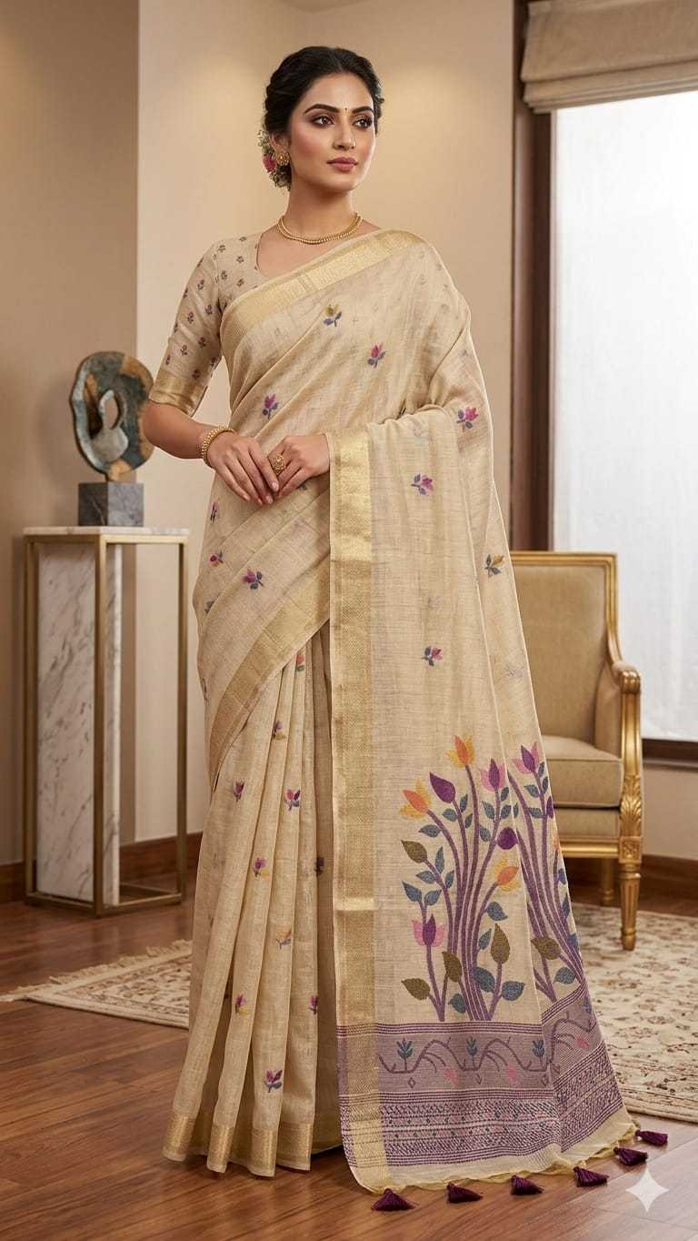 Cotton Floral Saree