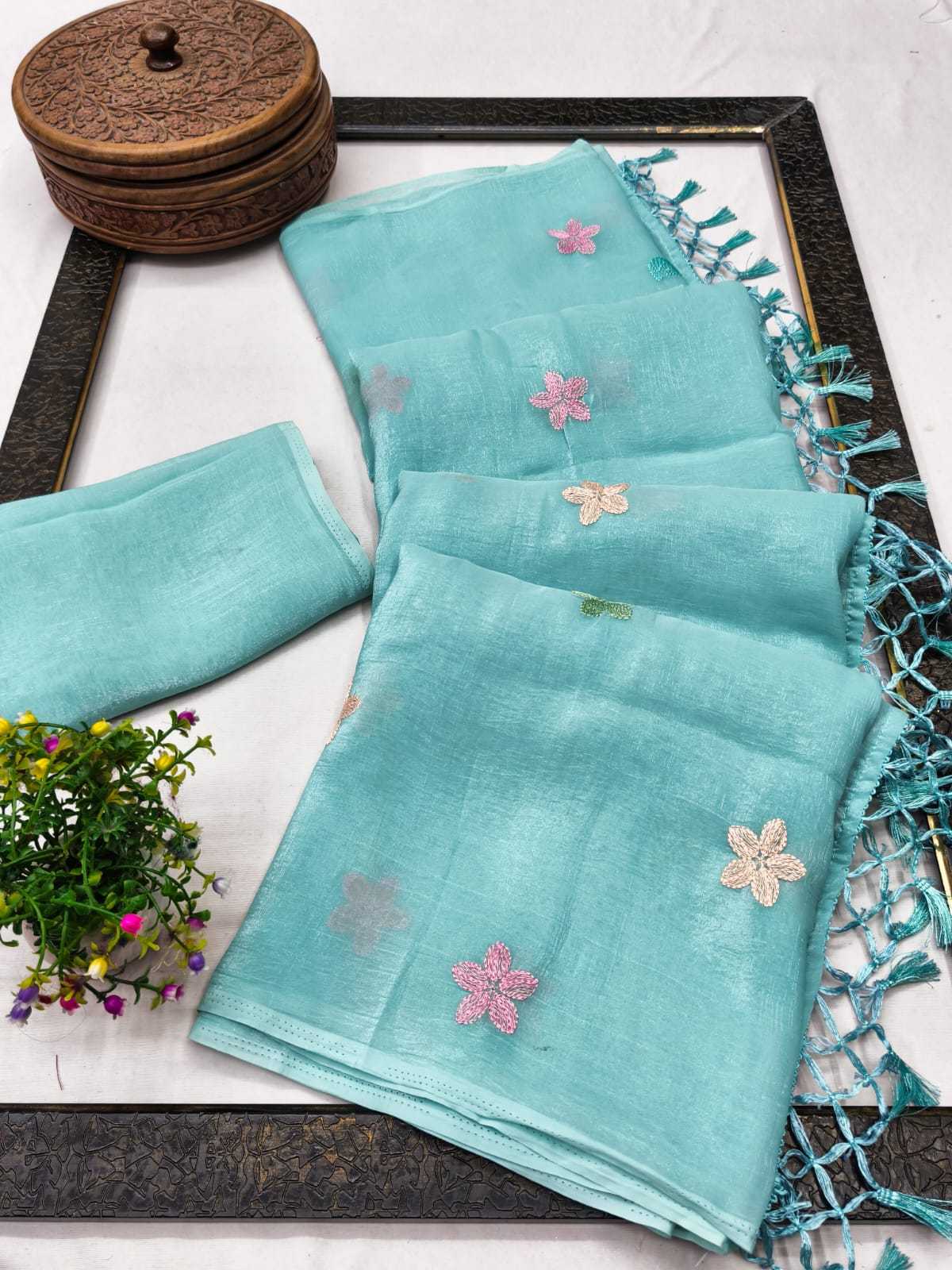Soft Crush Silk Lace Border Saree