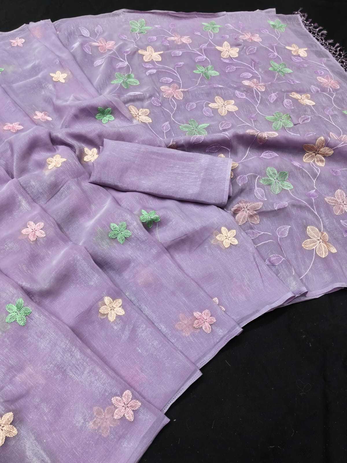Soft Crush Silk Lace Border Saree