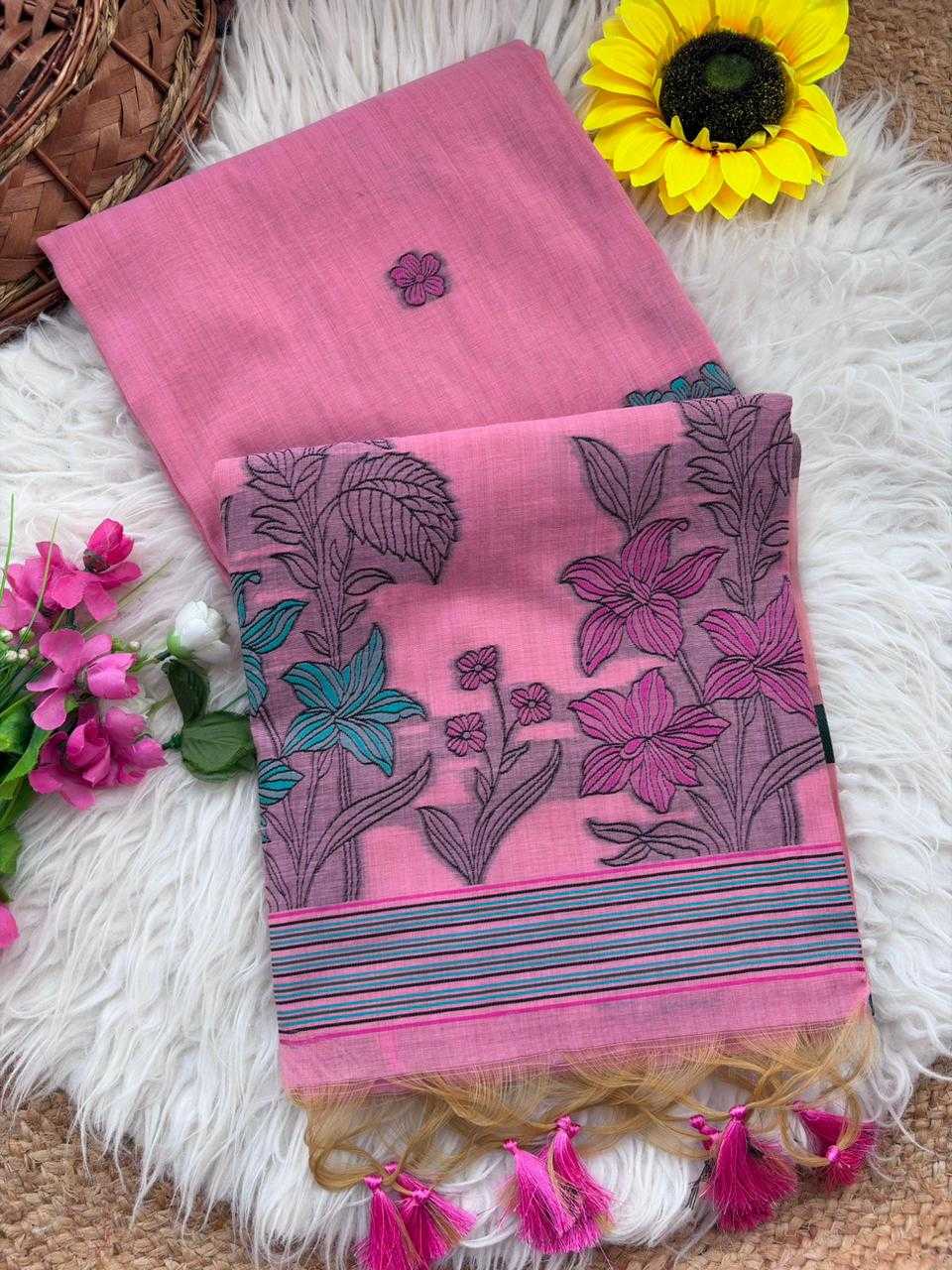 Soft Cotton Designer Saree