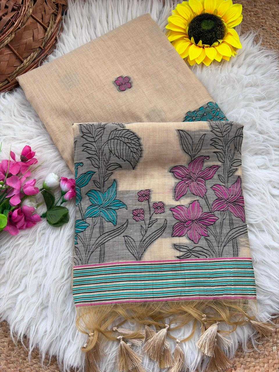 Soft Cotton Designer Saree