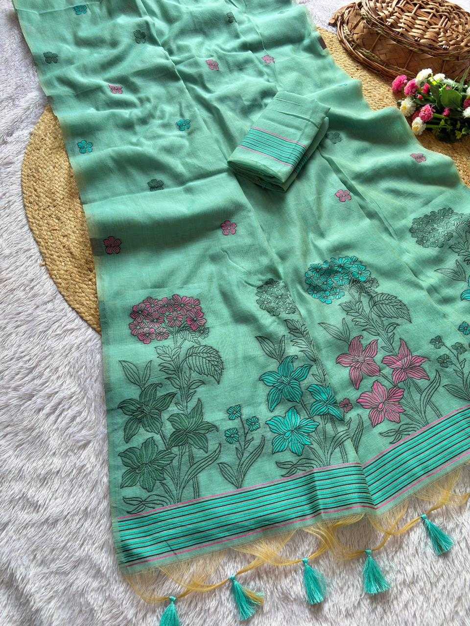 Soft Cotton Designer Saree