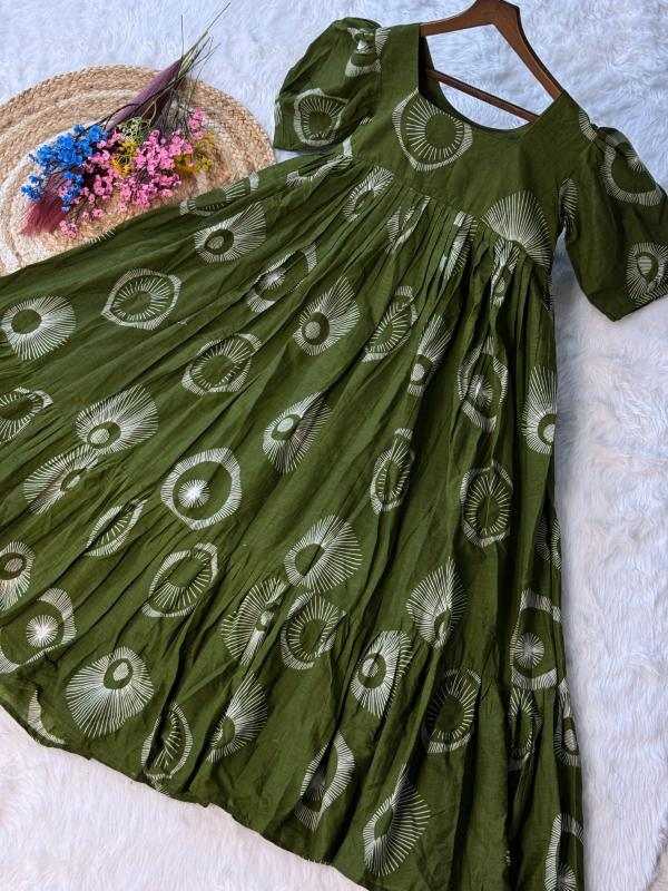 Cotton Party Wear Kurti in Maroon