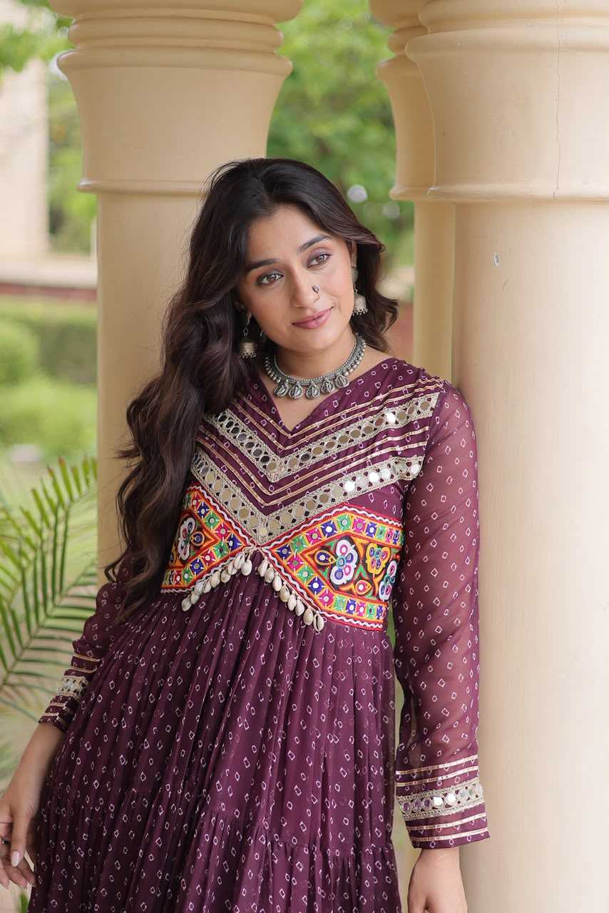 Fancy Printed Gown