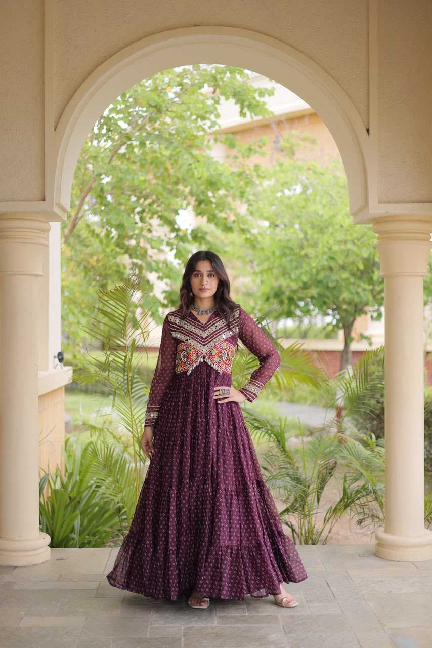 Fancy Printed Gown