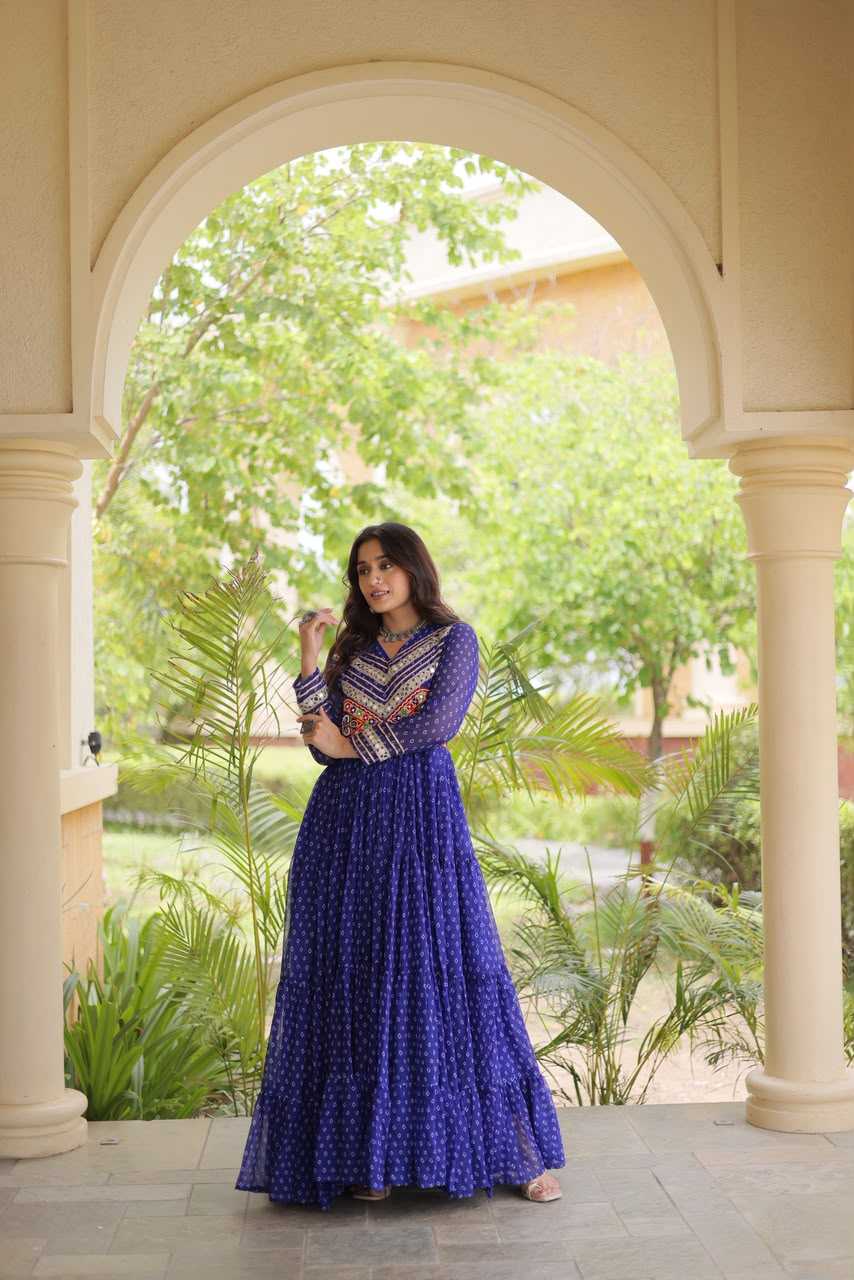 Fancy Printed Gown