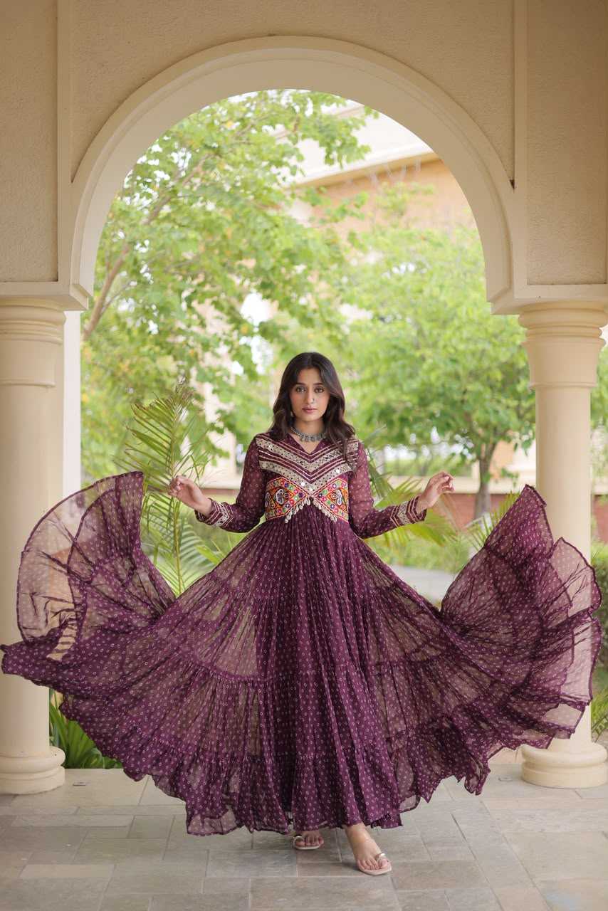 Fancy Printed Gown