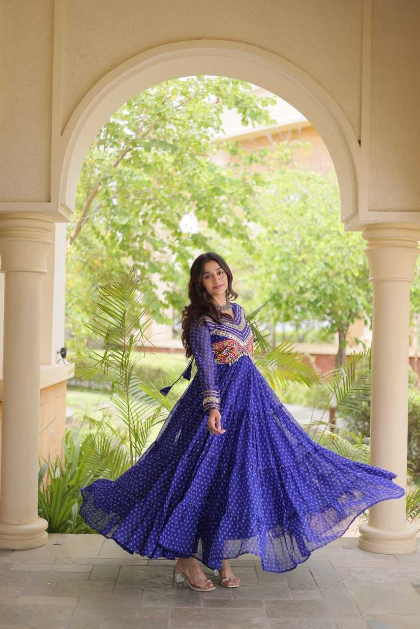 Fancy Printed Gown
