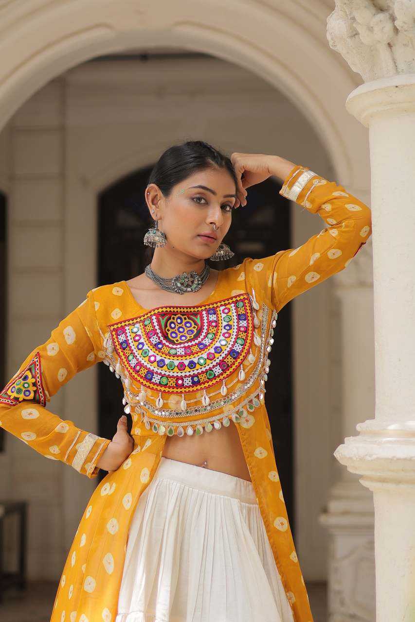 Cotton Fancy Lehenga in Black