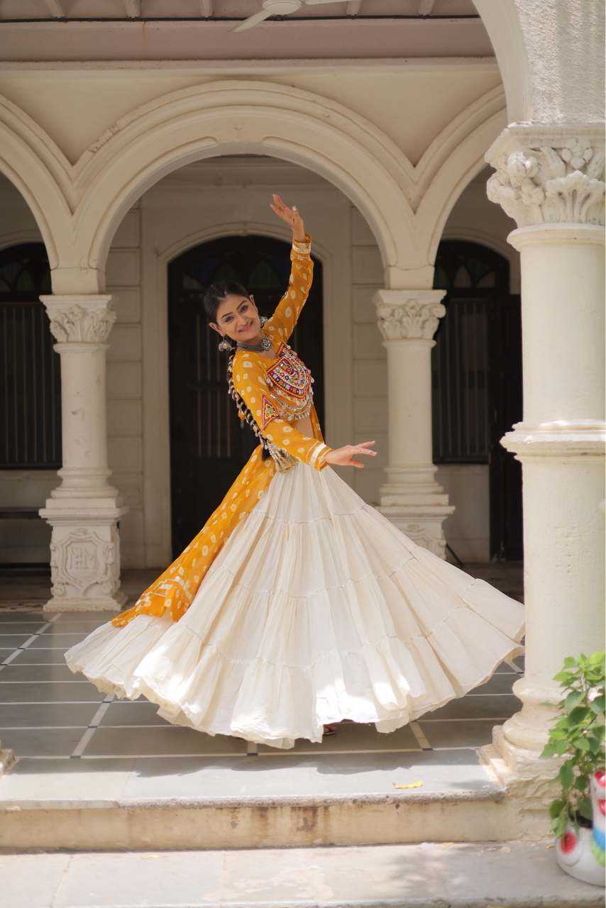 Cotton Fancy Lehenga in Black