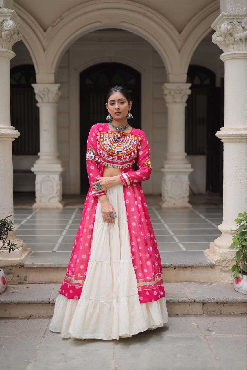 Cotton Fancy Lehenga in Black