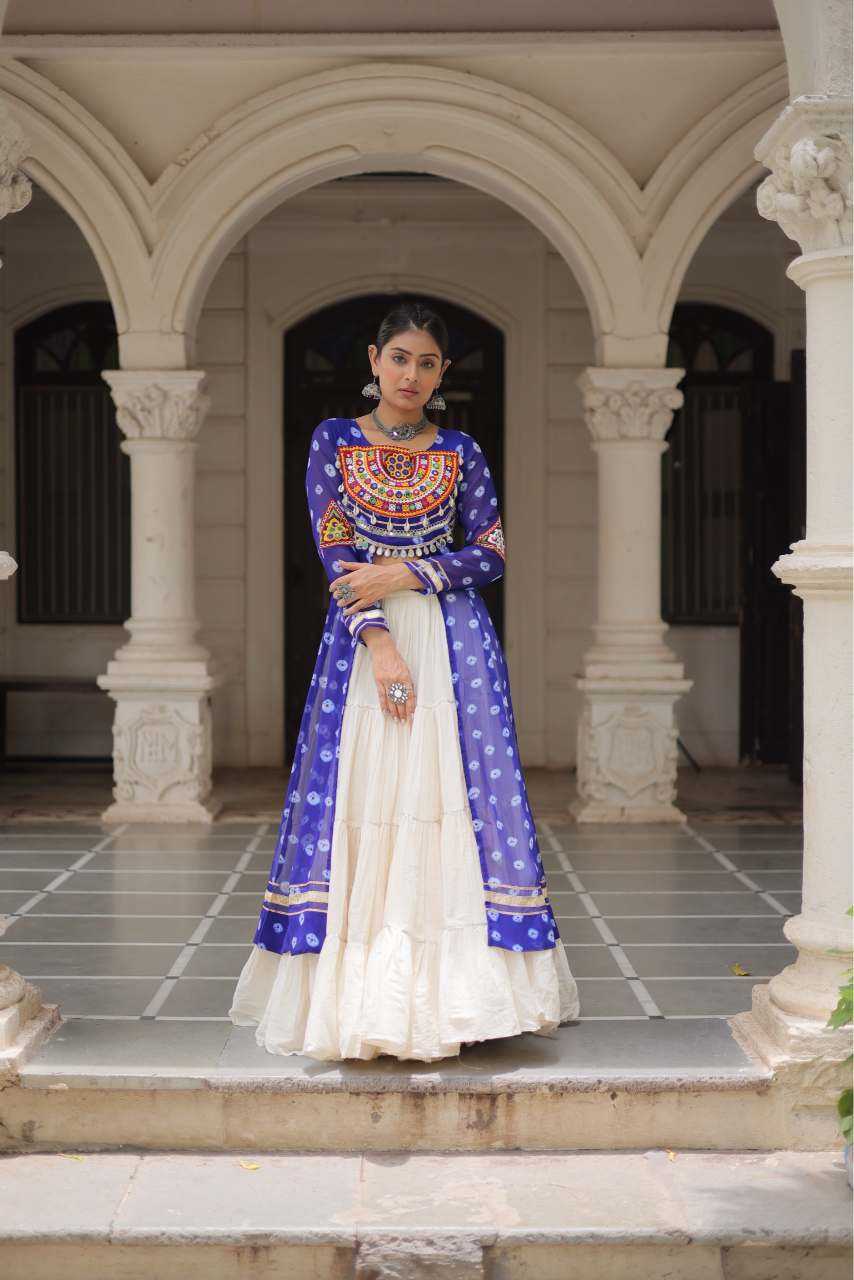 Cotton Fancy Lehenga in Black