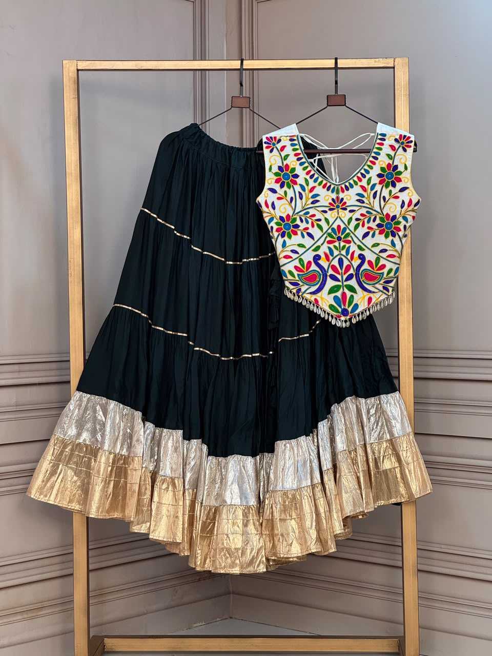 Rayon Designer Lehenga in Violet